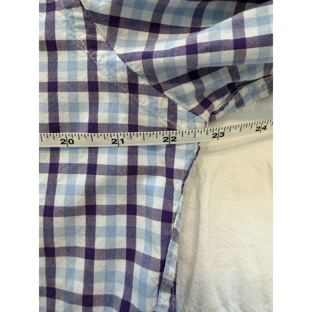 J. Crew Men’s Long Sleeve Cotton Plaid Shirt, XL, Slim, GUC